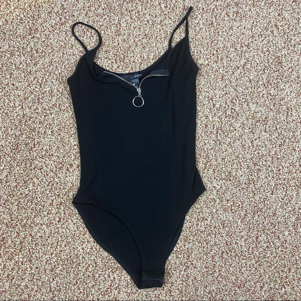 Aqua Black Bodysuit
